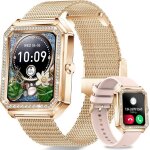 Montre connect�e femme avec appel bluetooth smartwatch avec 100 modes sport moniteur de cardiaque spo2 ...