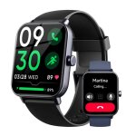 Kenlumo montre connect�e femme pour iphone / samsung / android1. 8hd appel bluetooth / fonction f�minine ...
