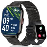 Montre connecte femme homme avec appel bluetooth 2. 0 hd smartwatch 100 + sportifs / cardiofrequencemtre ...