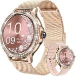 Montre connecte femme hommes smartwatch pour iphone android avec frquence cardiaque / moniteur de sommeil ...