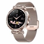 Montre connect�e femme sport montre or �tanche montre tactile bracelet bluetooth musique photo cardiofr�quence ...