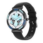Montre connecte sport femme homme xtraditech alliage diamant strass multicolore noir bleu rond 127 dos ...