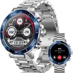 Montre connect�e homme 143 amoled montre homme appel bluetooth ip68 �tanche 130 + modes sportifs bracelet ...