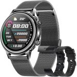 Montre connecte homme bracelet connect ip68 smartwatch etanche 132 sport fitness tracker avec tensiometre ...