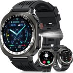 Montre connect�e homme femme 660mah 1. 43 �cran amoled hd smartwatch avec appel bluetooth / led lampe ...