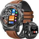 Montre connect�e homme militaire 1. 46 smartwatch homme avec appel bluetooth 500mah ip68 �tanche 120 ...