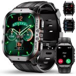 Montre connect�e homme militaire1. 96smartwatch homme avec appel bluetooth�tanche 5atm100 + modes sportifspodo ...