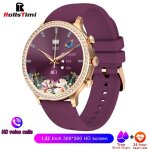 Montre connect�e de luxe pour femmes �tanche appels bluetooth mesure tension art�rielle sport personnalis� ...