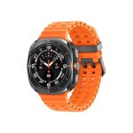 Montre connect�e - samsung - galaxy watch ultra - 47 mm - titane - bracelet caoutchouc orange