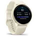 Montre connect�e sport - garmin - vivoactive 6 - ecran amoled - gps - beige / or
