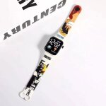 Montre digitale enfant one piece ? led bracelet souple design luffy