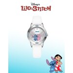 Montre enfant fille stitch & angel - montre disney - blanc