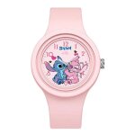 Montre enfant stitch rose ? quartz affichage analogique bracelet confortable