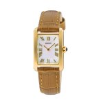 Montre femme bracelet cuir - seiko - montre femme seiko rectangulaire dor�e