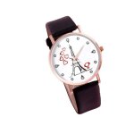 Montre - femme - cadran rond - bracelet - cuir - noir - acier doré rose - motif - tour eiffel - 25 cm ... Montre - femme - cadran rond - bracelet - cuir - noir - acier doré rose - motif - tour eiffel - 25 cm ...