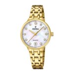 Montre femme - festina - mademoiselle - acier doré - cadran nacré - Étanchéité 5 atm Montre femme - festina - mademoiselle - acier doré - cadran nacré - Étanchéité 5 atm