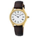 Montre femme - seiko - swr072p1 - cuir - 5 atm - verre saphir