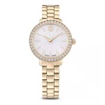 Montre femme - swarovski - matrix 3 - link - acier inoxydable - dore - tanche 5 atm