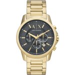 Montre hommes armani exchange quartz chronographe bracelet acier inoxydable doré ax1721 Montre hommes armani exchange quartz chronographe bracelet acier inoxydable doré ax1721