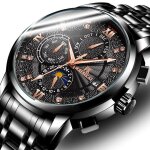 Montre homme de marque automatique mcanique mode multifonction tanche lumineux chronographe affichage ...