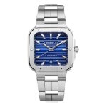 Montre homme bracelet acier - herbelin - montre herbelin cap camarat automatique aciercadran bleu