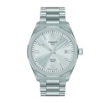 Montre homme - tissot - prc100 solar - acier - cadran argent - verre saphir