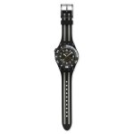 Montre homme bracelet silicone et plastique - swatch - montre swatch black sea nettle
