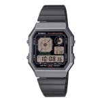 Montre homme - casio - a130wegg - 1a - acier inoxydable - digital - vintage