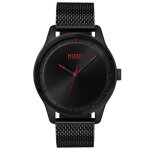 Montre - hugo - 49427 - acier noir - bo�tier rond 42 mm - style chic
