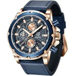 Montre homme mouvement à quartz bracelet en cuir et chronographe étanche montre décontractée pour homme ... Montre homme mouvement à quartz bracelet en cuir et chronographe étanche montre décontractée pour homme ...