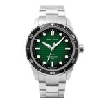 Montre homme - pierre lannier - inti 244h161 - solaire - cadran vert - tanche 100m