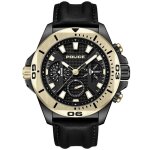 Montre homme - police - electrical 46mm - quartz - �tanch�it� 5atm - cuir noir