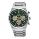 Montre homme - seiko - ssb461p1 - chronographe - cadran vert - acier inoxydable