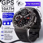 Montre intelligente 5atm ultra gps homme - noir - robuste militaire num�rique �tanche �lectronique