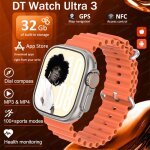 Montre intelligente dt ultra 3 pro avec cran amoled 32go mp3 / mp4 gps nfc chatgpt multisport compatible ...