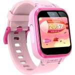 Montre intelligente enfant jeu multifonctionnel rveil deux camras enregistrement vocal cadeau - rose ...