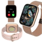 Montre intelligente - forever - sw - 330 - or rose - �cran 195 - ip68 - bluetooth 5. 4