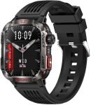 Montre intelligente ht29 noir avec lampe torche 600 mah montre connectée Montre intelligente ht29 noir avec lampe torche 600 mah montre connectée