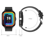 Montre intelligente - autrement - y13 - �cran tactile - compteur de pas - noir