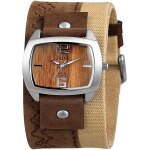 Montre just pour femme avec bracelet en cuir vritable
