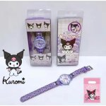 Montre kuromi hello kitty cuir violet + sac cadeau
