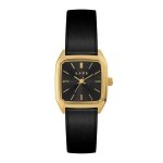 Montre - laps - nova noir - cuir noir - quartz - carr�