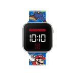 Montre led - accutime - super mario - digital - bleu - bracelet en plastique