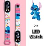 Montre led enfant mod�le stitch bracelet color� & affichage digital univers disney