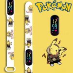 Montre pokmon pikachu enfant ? bracelet led digital tactile ? cran couleur ? cadeau garon / fille