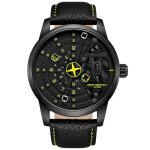 Montre - police - avondale - 46mm - �tanch�it� 5atm - cuir noir