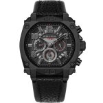 Montre - police - norwood 45mm - Étanchéité 5atm - cuir noir - mouvement quartz Montre - police - norwood 45mm - Étanchéité 5atm - cuir noir - mouvement quartz
