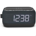 Montre r�veil radio chargeur induction - noir - poss