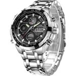 Montre - sport - homme - acier inoxydable - chronographe - tanche - multifonction