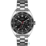 Montre - timex - tw2y22600 - acier inoxydable - cadran noir - style tendance